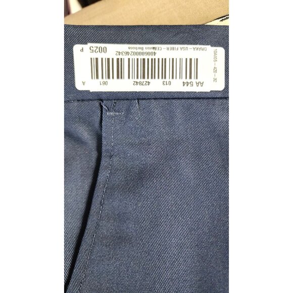 Unifirst Soft Twill Cotton/Polyester Men's Blue Slacks - Chino Dress/Casual Pant - Picture 4 of 12